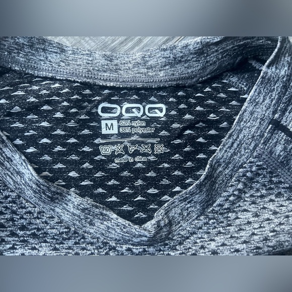 Gray and Black Men's Short Sleeve OQQ Tee - Picture 3 of 3